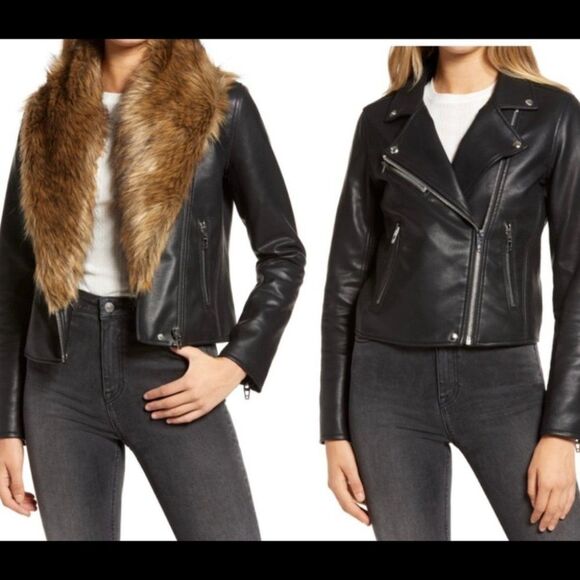 BLANKNYC-Night Fever Faux Leather Moto Jacket - Picture 1 of 10
